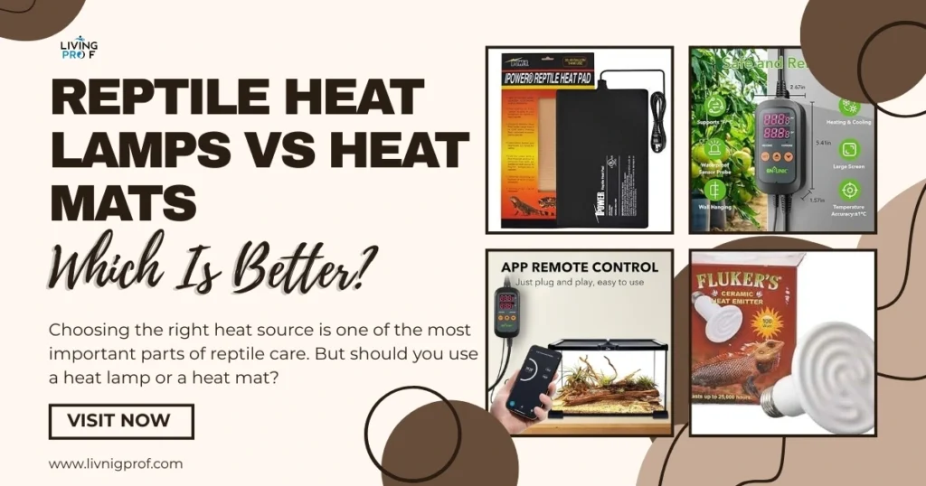 Reptile Heat Lamps vs Heat Mats: Which Is Better?