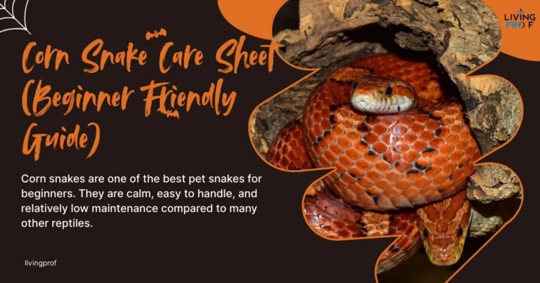 Corn Snake Care Sheet (Beginner Friendly Guide)