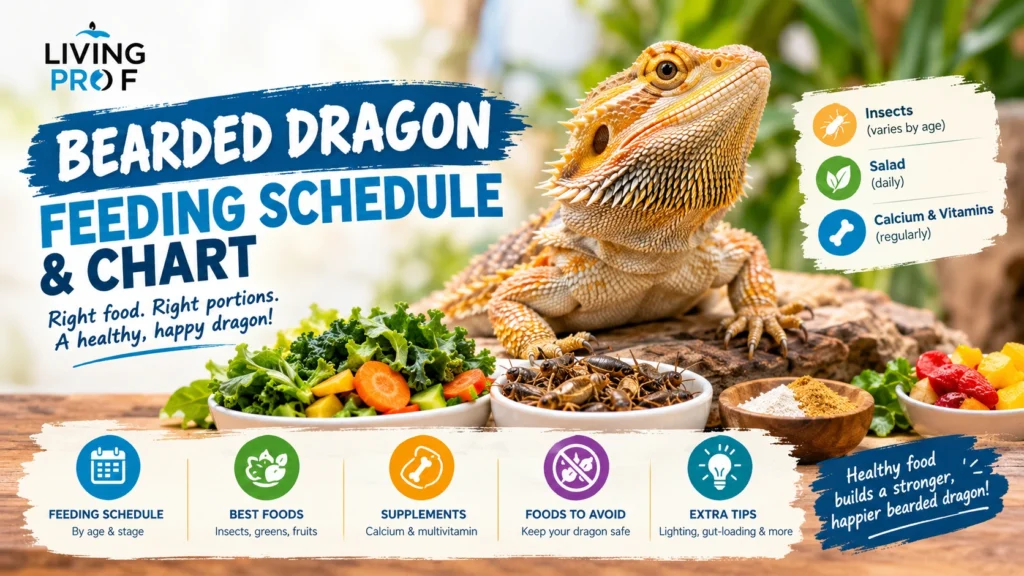 Bearded Dragon Feeding Schedule & Chart